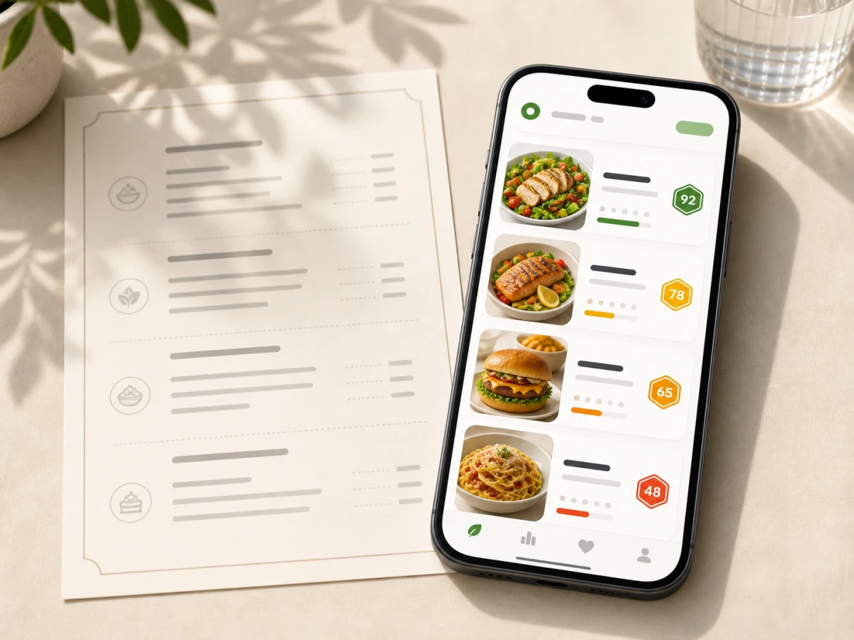 Trayly turning a real restaurant menu into app menu cards
